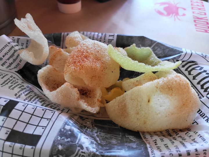 Shrimp chips from Hook & Reel