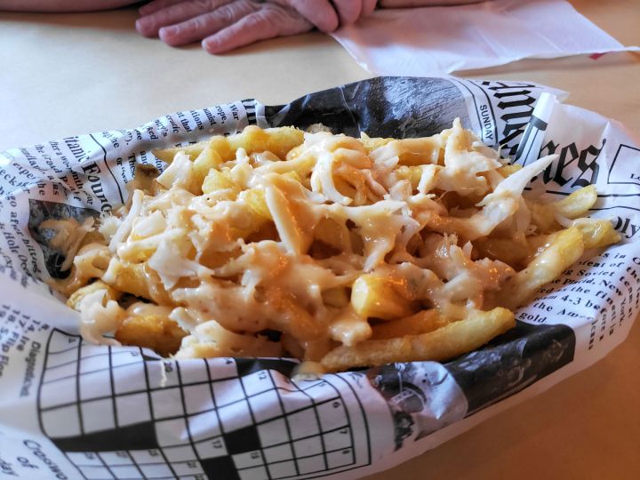 Crabmeat fries from Hook & Reel