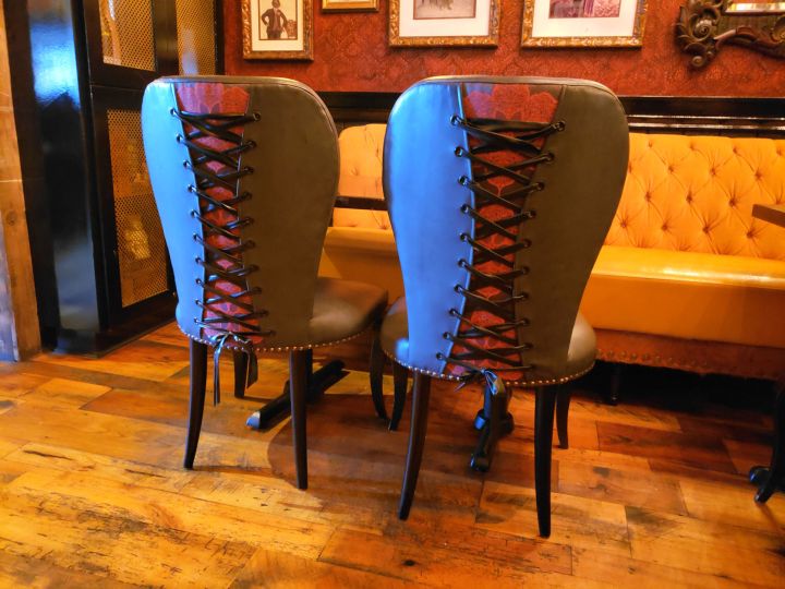 Kinky corset chairs at Diablo & Sons Kinky corset chairs at Diablo & Sons