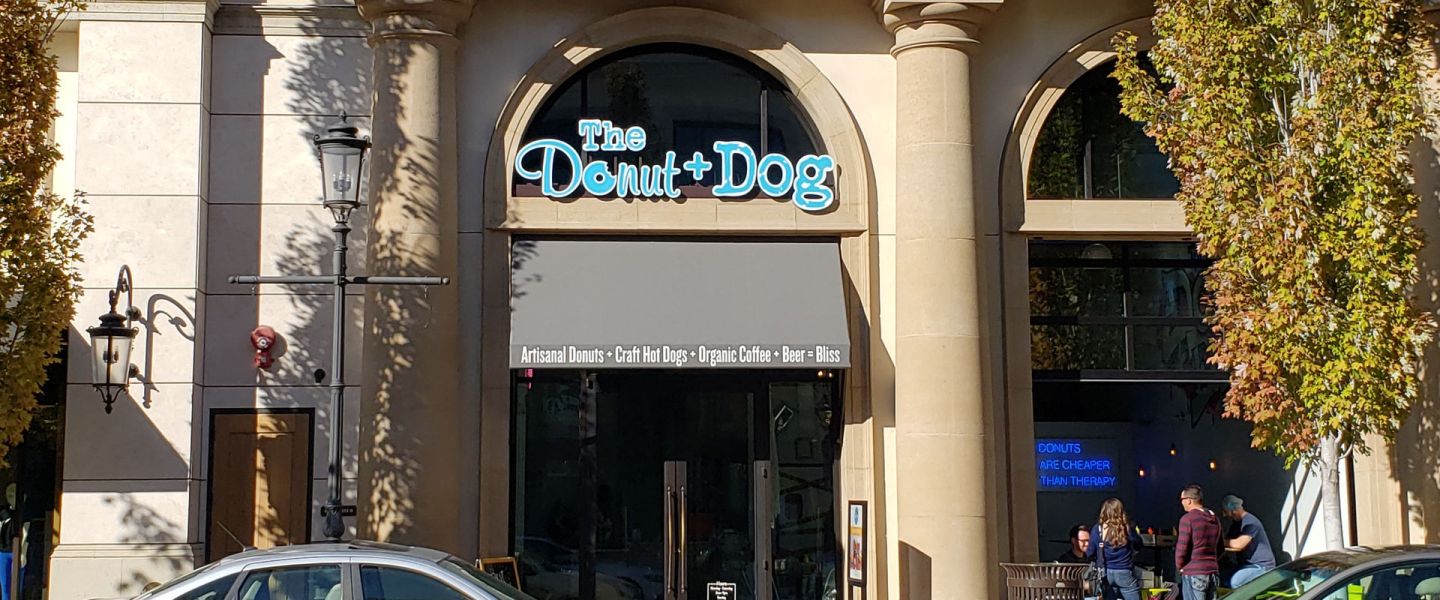 The Donut + Dog storefront