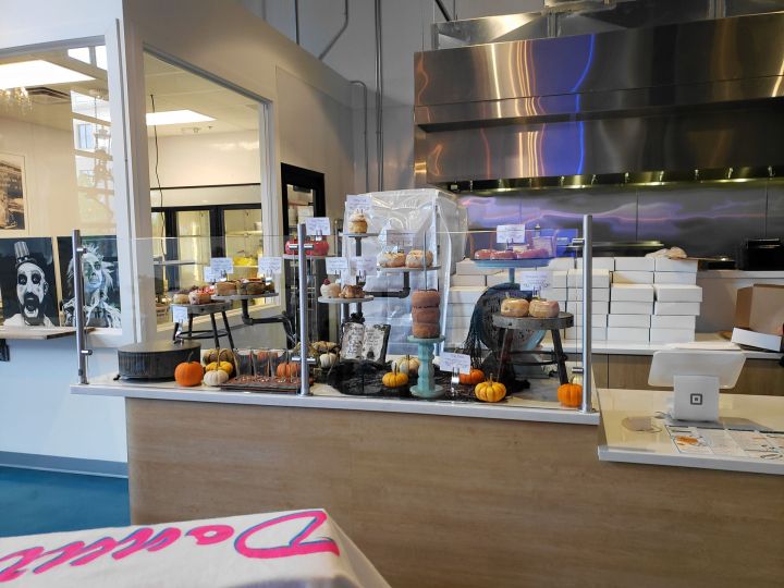 The Donut + Dog display area The Donut + Dog display area